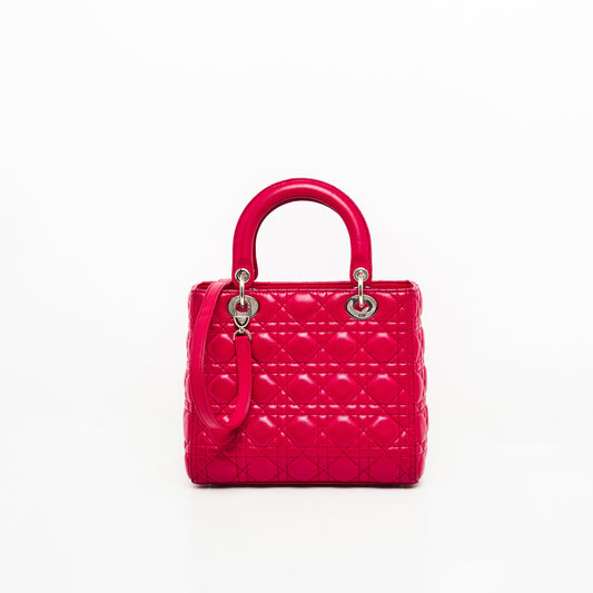 DIOR LADY MEDIUM  IN RED