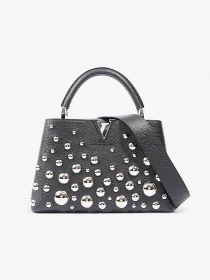 Louis Vuitton X Yayoi Kusama Narcissus Garden Capucines MM Black Leather