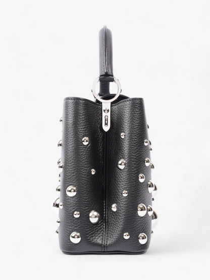 Louis Vuitton X Yayoi Kusama Narcissus Garden Capucines MM Black Leather