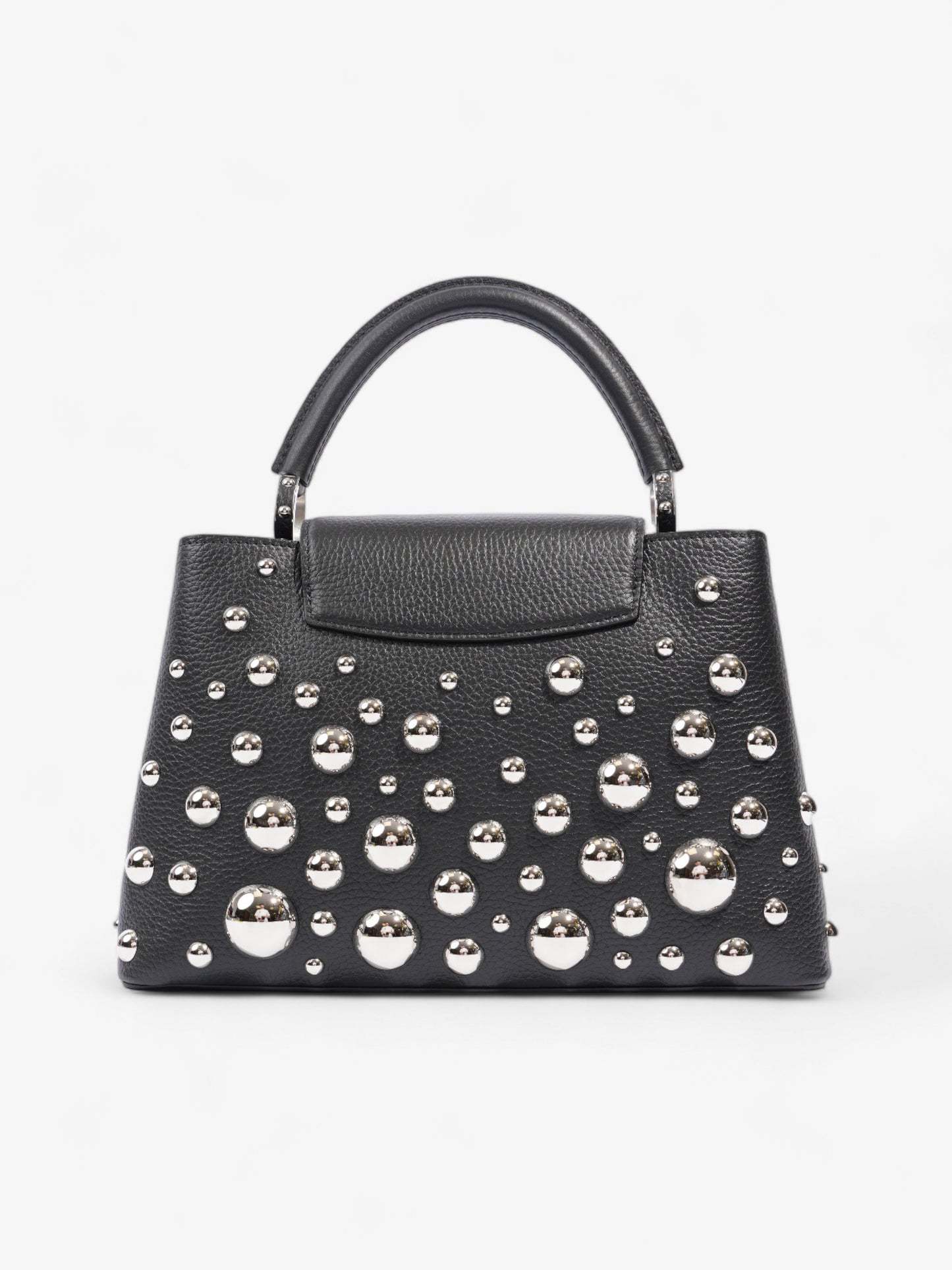 Louis Vuitton X Yayoi Kusama Narcissus Garden Capucines MM Black Leather
