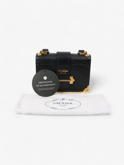Prada Cahier Black Leather