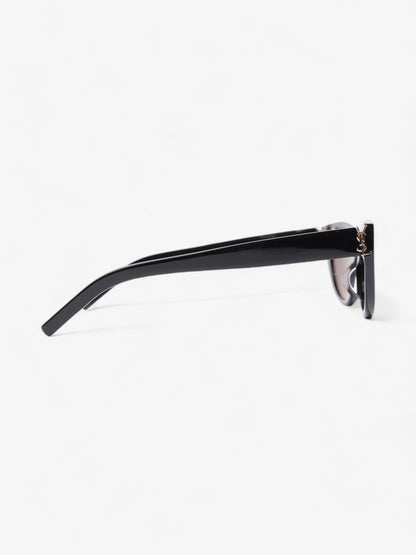 Saint Laurent YSL Cat Eye Sunglasses Black / Gold Acetate 140mm