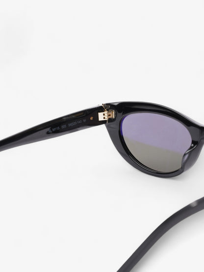 Saint Laurent YSL Cat Eye Sunglasses Black / Gold Acetate 140mm