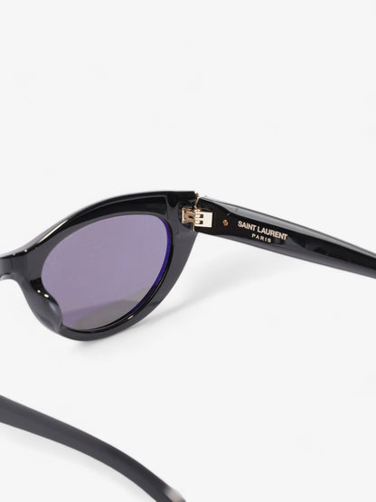 Saint Laurent YSL Cat Eye Sunglasses Black / Gold Acetate 140mm