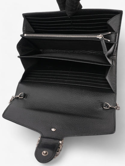 Gucci Dionysus Chain Wallet Black Leather