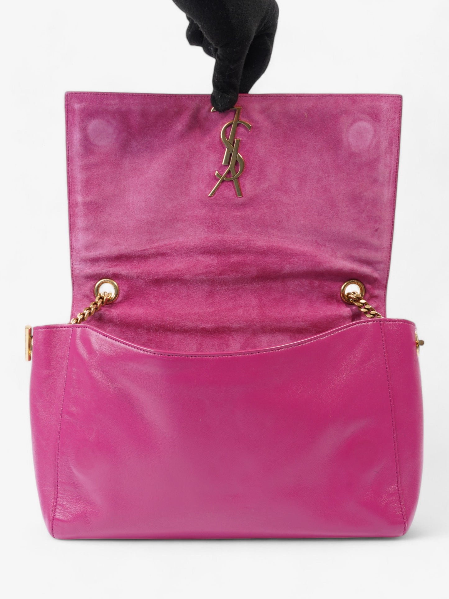 Saint Laurent Kate Reversible Hot Pink Leather