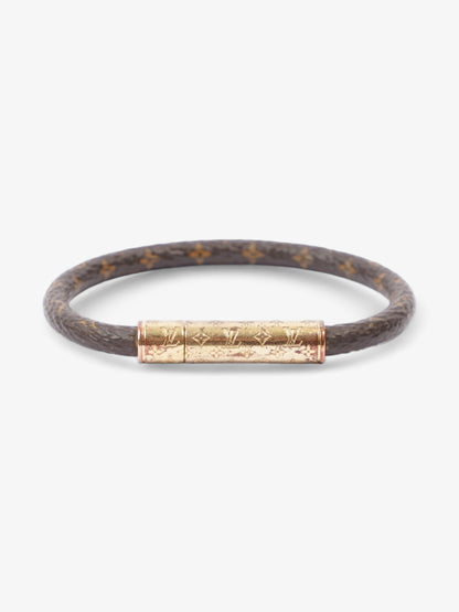 Louis Vuitton LV Confidential Bracelet Monogram / Gold Coated Canvas 19