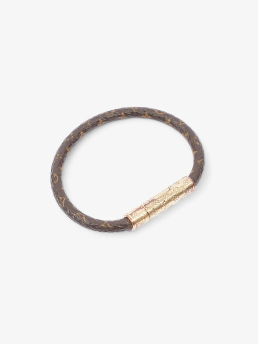 Louis Vuitton LV Confidential Bracelet Monogram / Gold Coated Canvas 19