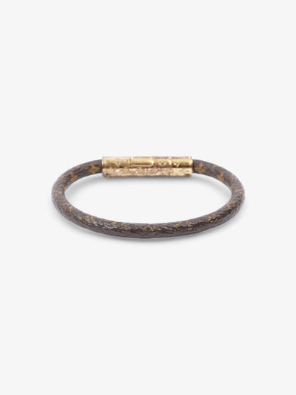 Louis Vuitton LV Confidential Bracelet Monogram / Gold Coated Canvas 19