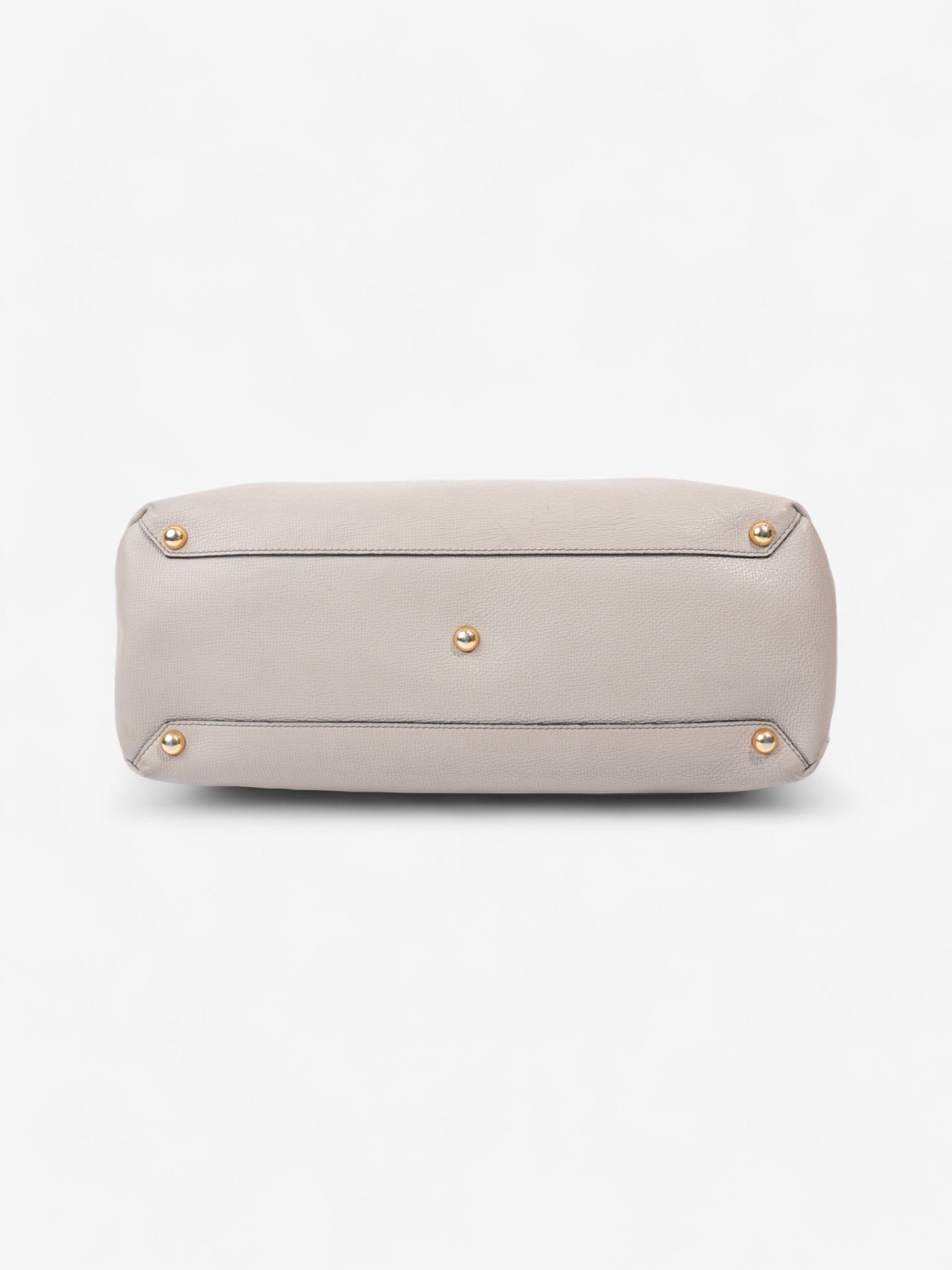 Burberry Banner Bag Grey / House Check Leather Large