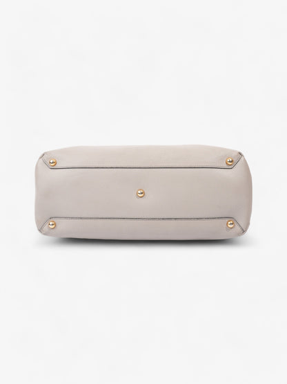 Burberry Banner Bag Grey / House Check Leather Large