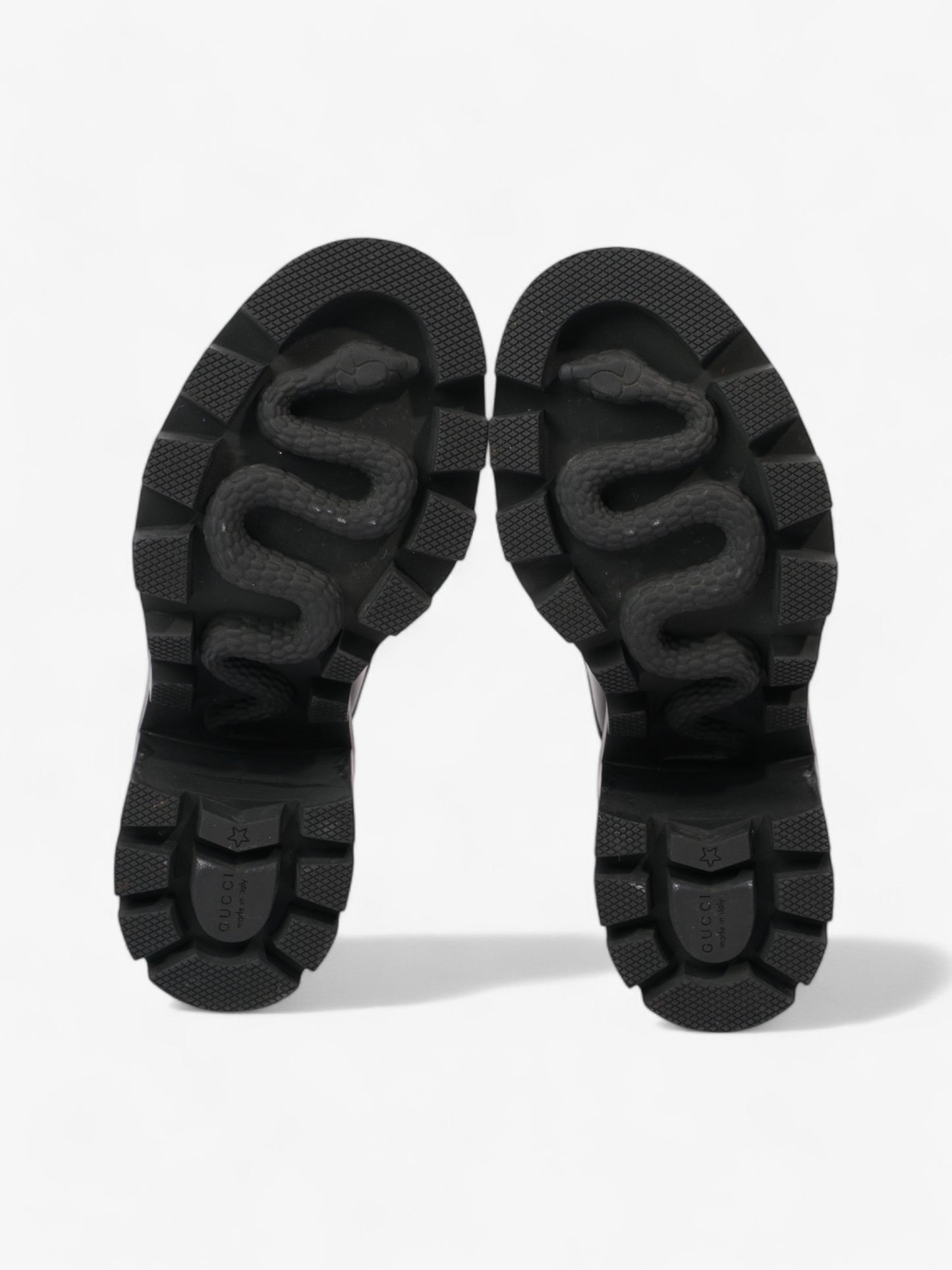 Gucci GG Trip Supreme Boots 90 Black / Grey Leather EU 37 UK 4
