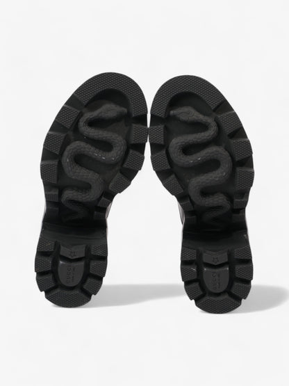 Gucci GG Trip Supreme Boots 90 Black / Grey Leather EU 37 UK 4