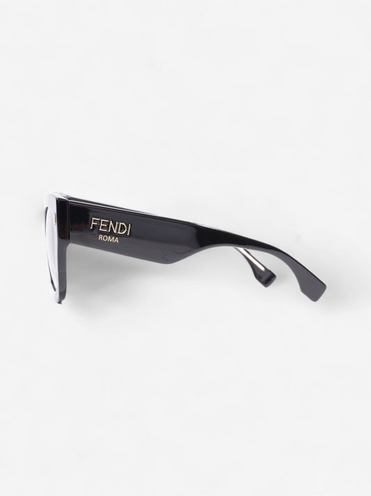 Fendi Roma Sunglasses Black / Gold Acetate 150mm