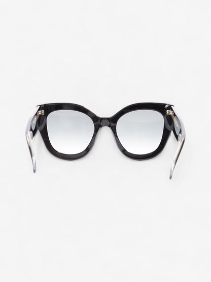 Fendi Roma Sunglasses Black / Gold Acetate 150mm
