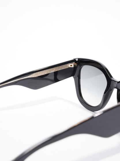 Fendi Roma Sunglasses Black / Gold Acetate 150mm