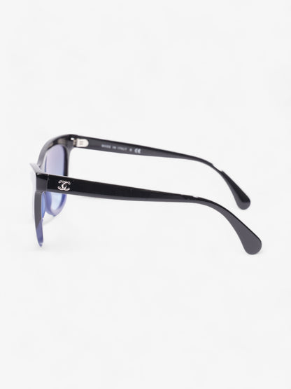 Chanel Gradient Sunglasses Black / Blue Acetate 140mm