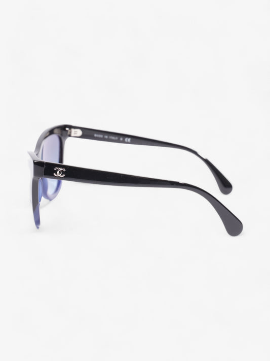Chanel Gradient Sunglasses Black / Blue Acetate 140mm