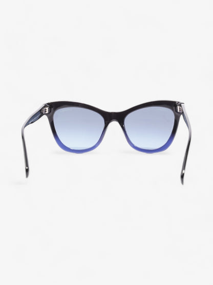 Chanel Gradient Sunglasses Black / Blue Acetate 140mm