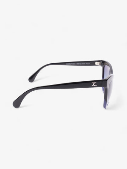 Chanel Gradient Sunglasses Black / Blue Acetate 140mm