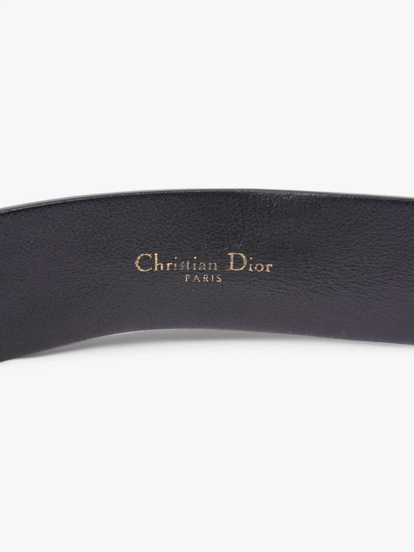 Christian Dior 30 Montaigne Belt Black Leather 95cm 38"