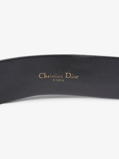 Christian Dior 30 Montaigne Belt Black Leather 95cm 38"