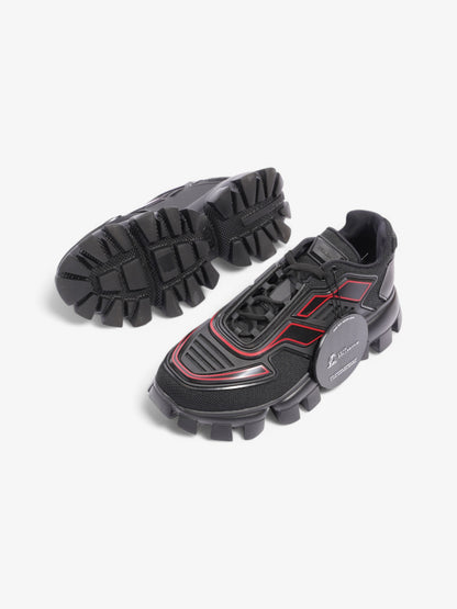 Prada Cloudbust Thunder  Black / Red Mesh EU 41 UK 7