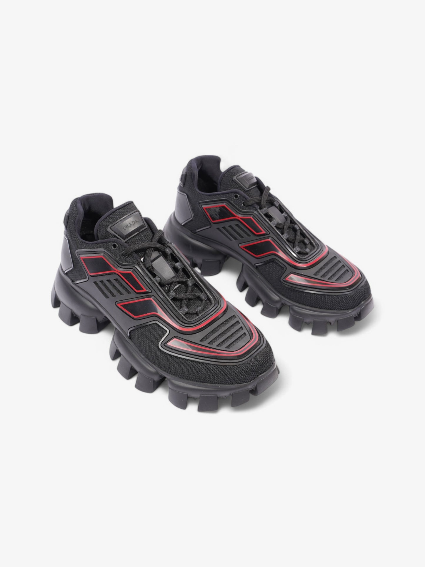 Prada Cloudbust Thunder  Black / Red Mesh EU 41 UK 7