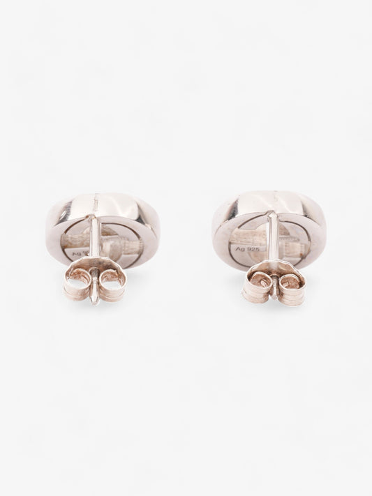 Gucci Interlocking G Earrings Silver Silver Sterling