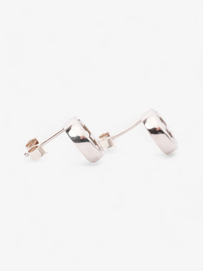 Gucci Interlocking G Earrings Silver Silver Sterling