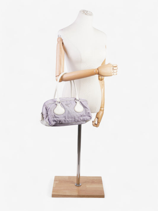 Prada Handbag Lilac / White Nylon