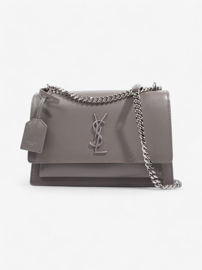 Saint Laurent Sunset Grey Calfskin Leather Medium