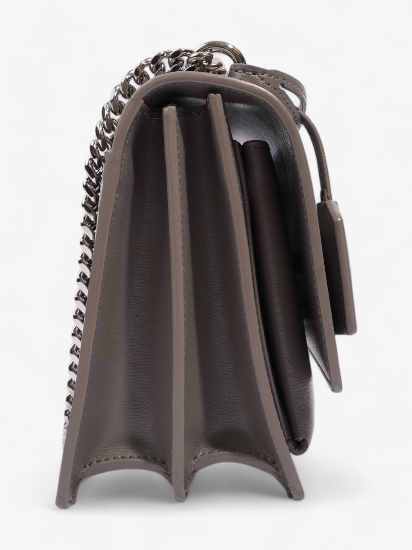 Saint Laurent Sunset Grey Calfskin Leather Medium