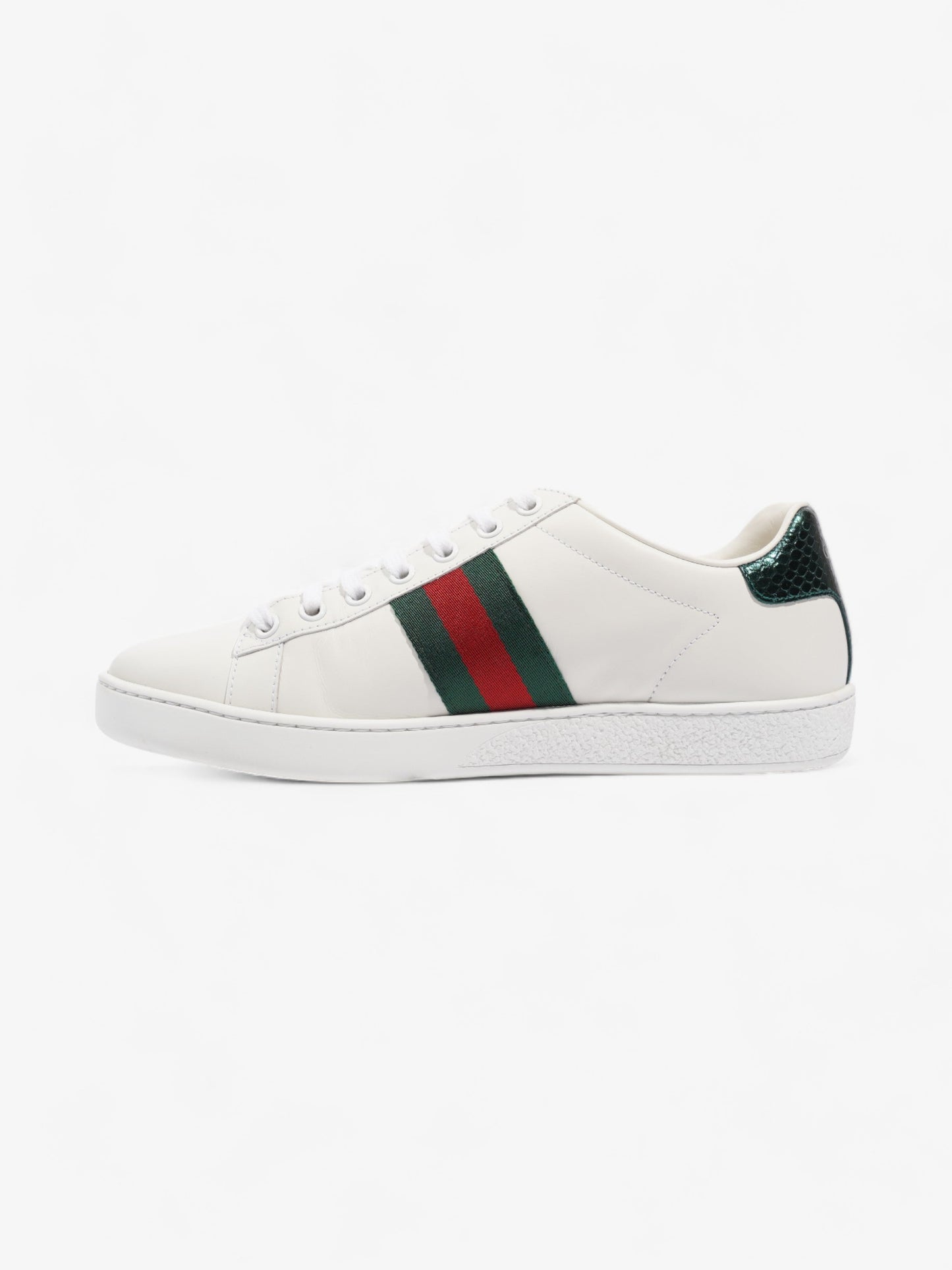Gucci Ace Sneakers with Bee White / Red / Green Leather EU 37.5 UK 4.5