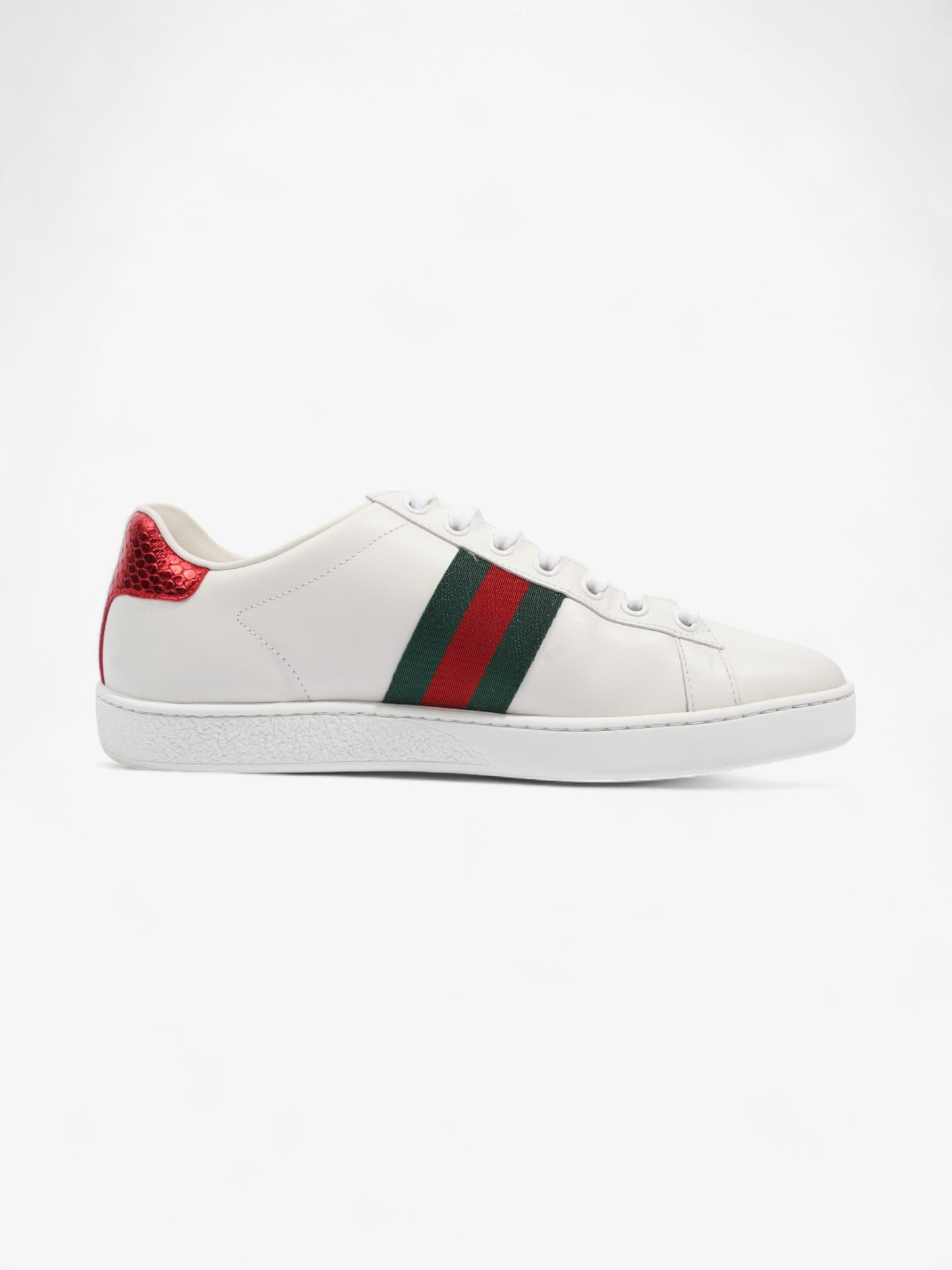 Gucci Ace Sneakers with Bee White / Red / Green Leather EU 37.5 UK 4.5