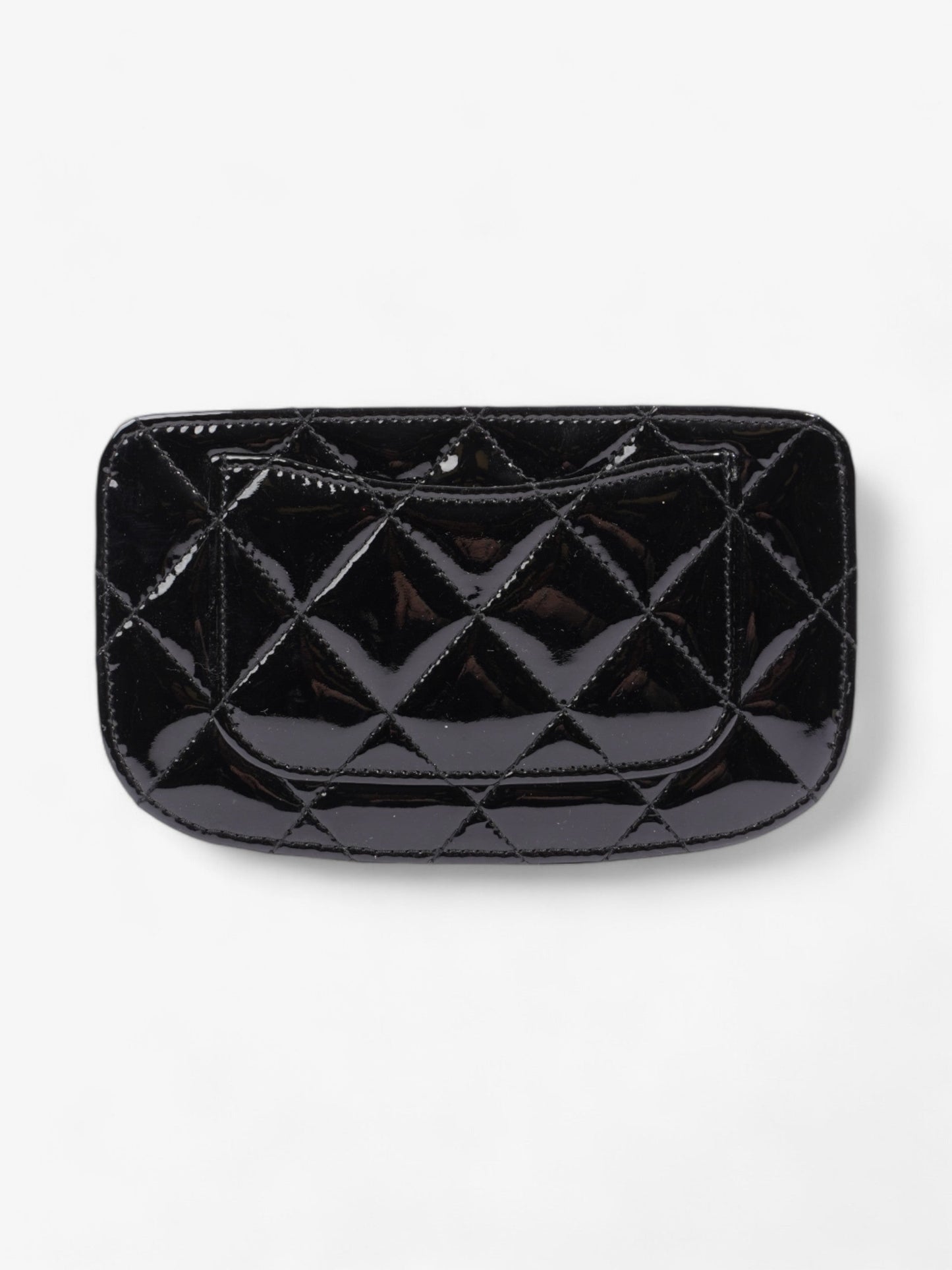 Chanel CC Card Holder Black Patent Leather