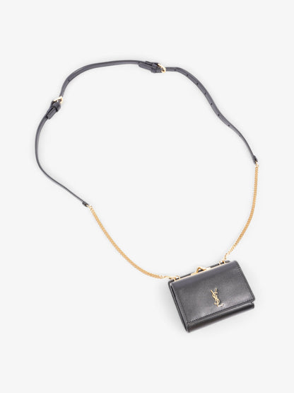 Saint Laurent Monogram Rider Belt Bag Black Calfskin Leather