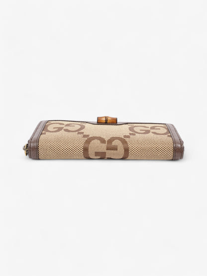 Gucci Diana Continental Wallet Beige / Brown Canvas