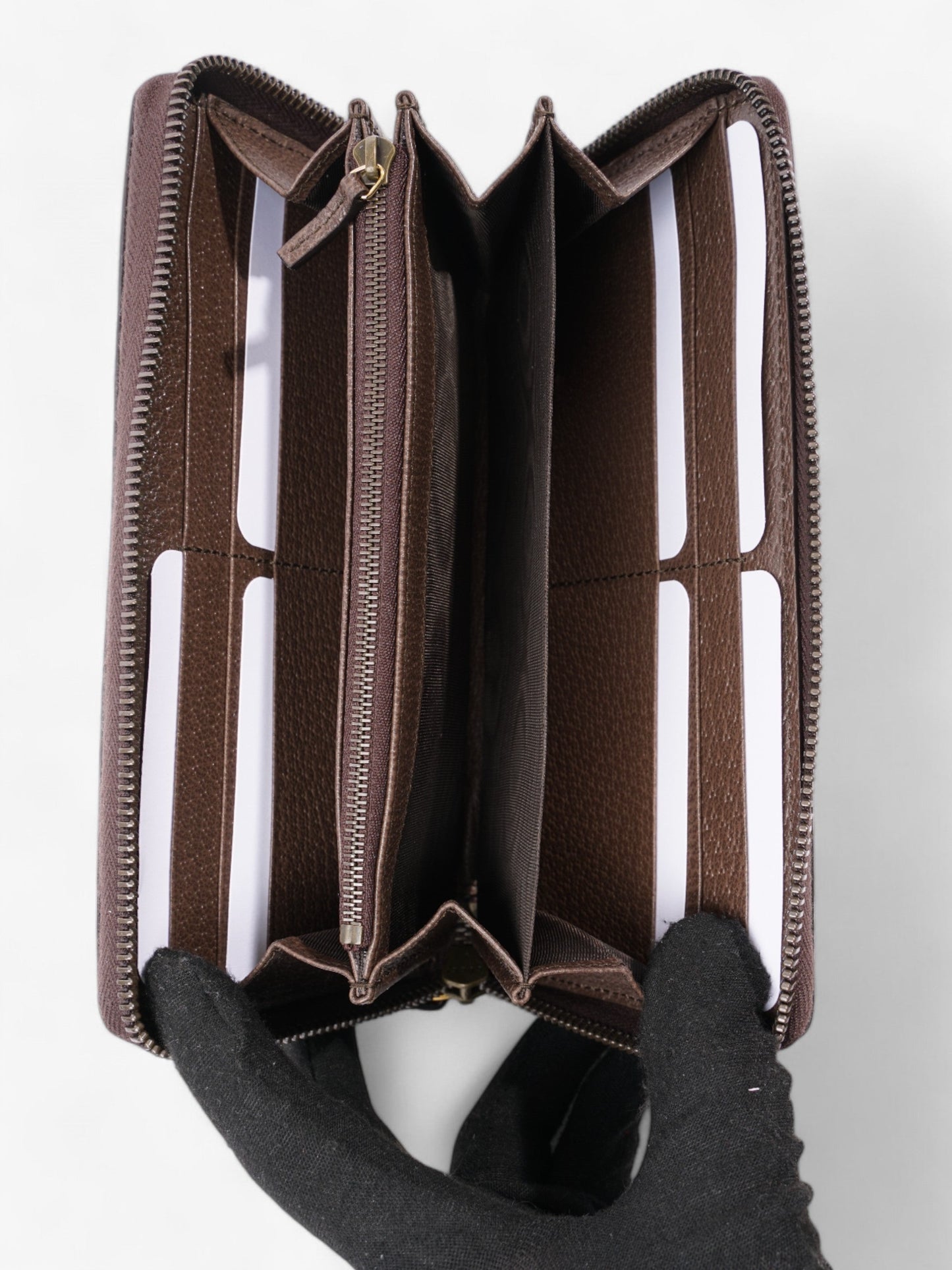 Gucci Diana Continental Wallet Beige / Brown Canvas