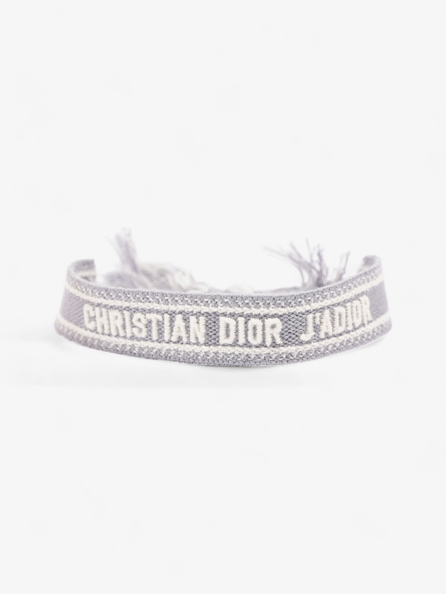 Christian Dior J'Adior Friendship Bracelet Set Pink / Grey / White Cotton
