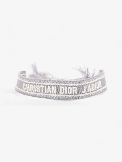 Christian Dior J'Adior Friendship Bracelet Set Pink / Grey / White Cotton