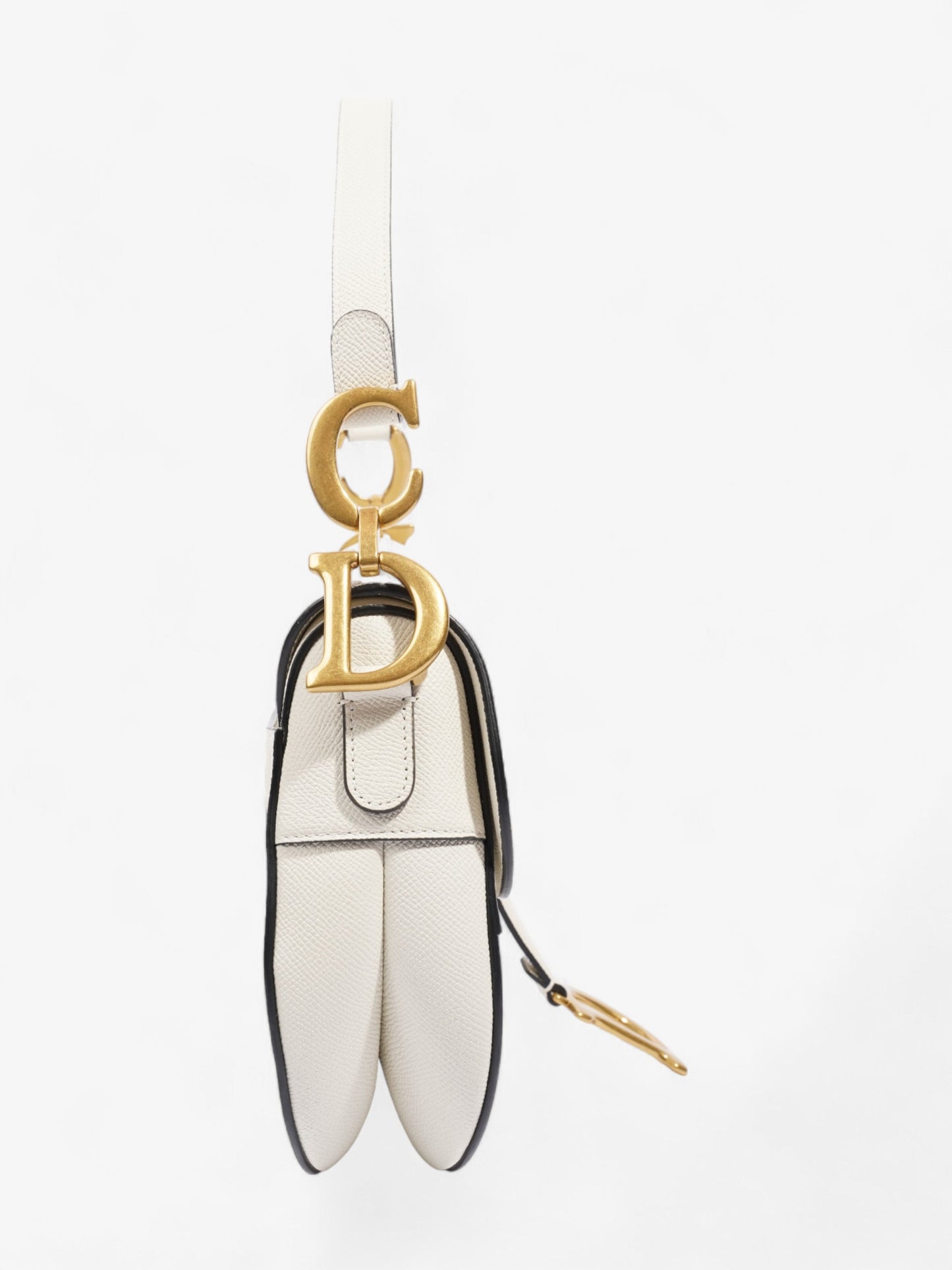Christian Dior Saddle Cream Calfskin Leather N/A