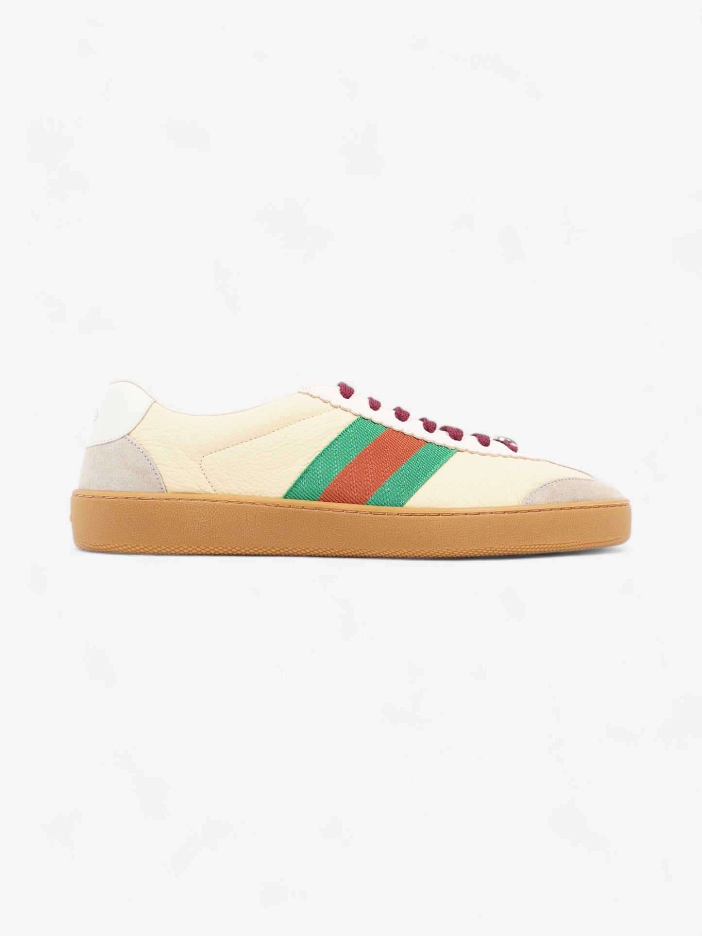 Gucci G74 Sneakers Yellow / White / Green Leather EU 44 UK 10