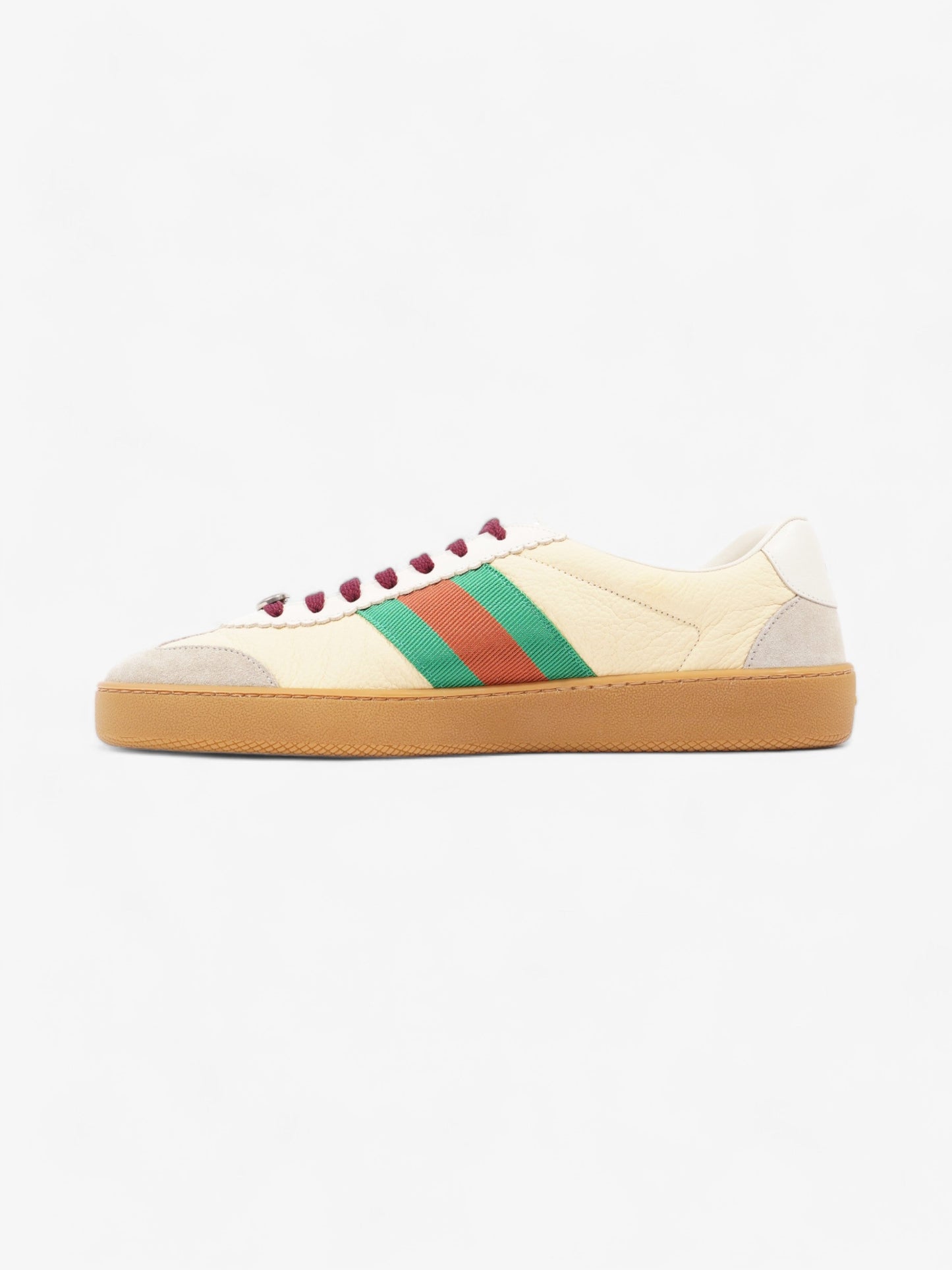 Gucci G74 Sneakers Yellow / White / Green Leather EU 44 UK 10