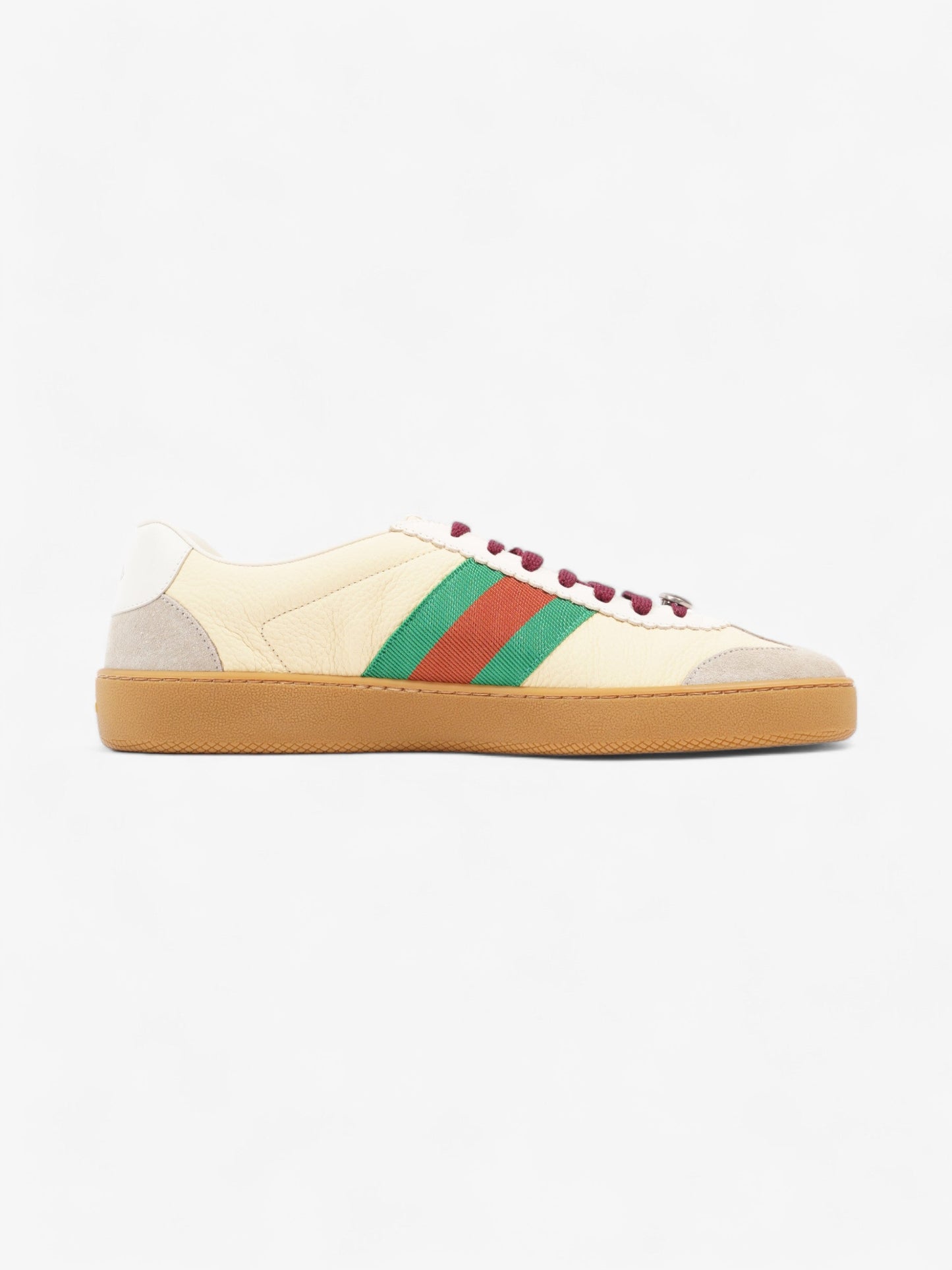 Gucci G74 Sneakers Yellow / White / Green Leather EU 44 UK 10
