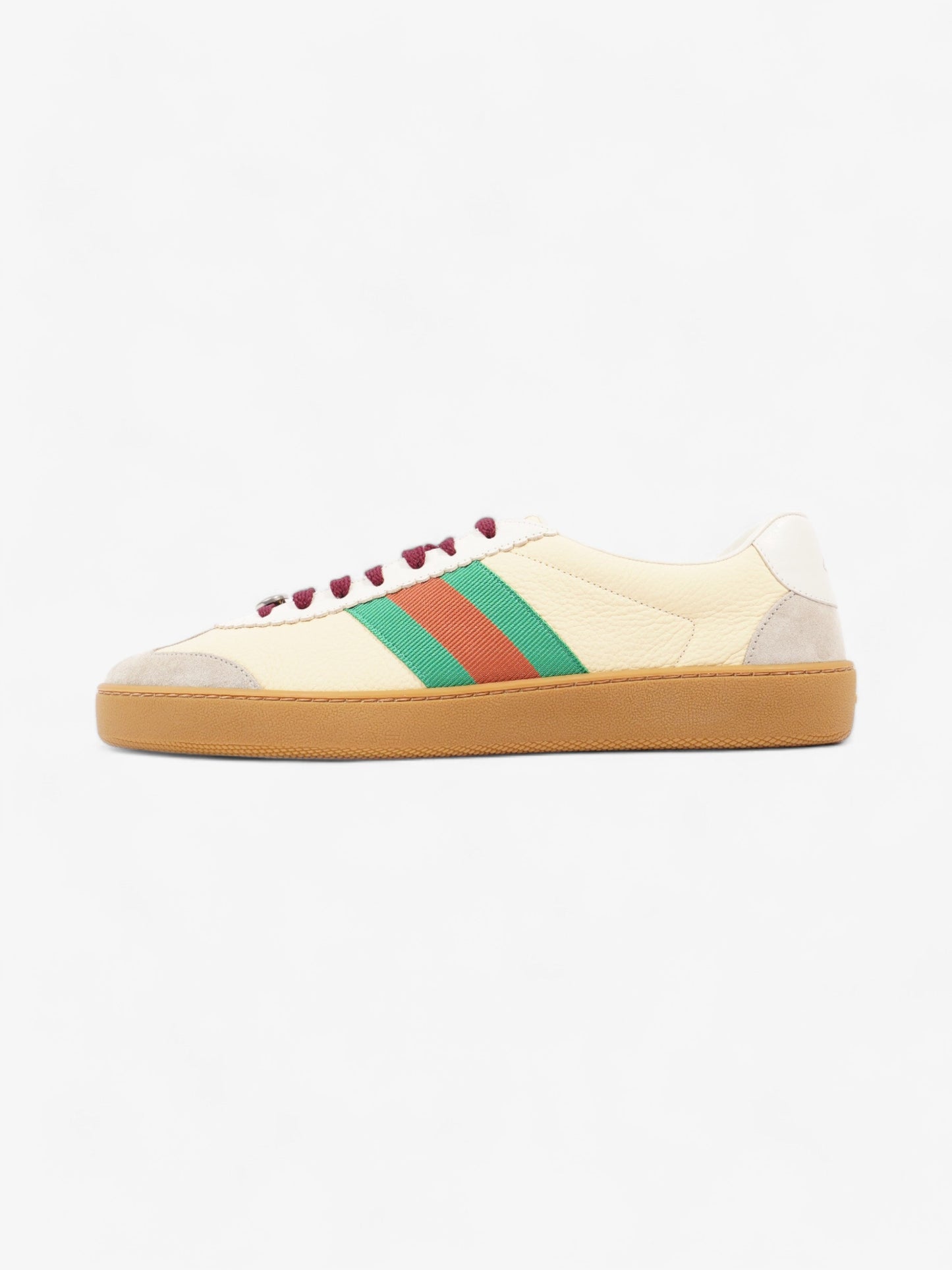 Gucci G74 Sneakers Yellow / White / Green Leather EU 44 UK 10