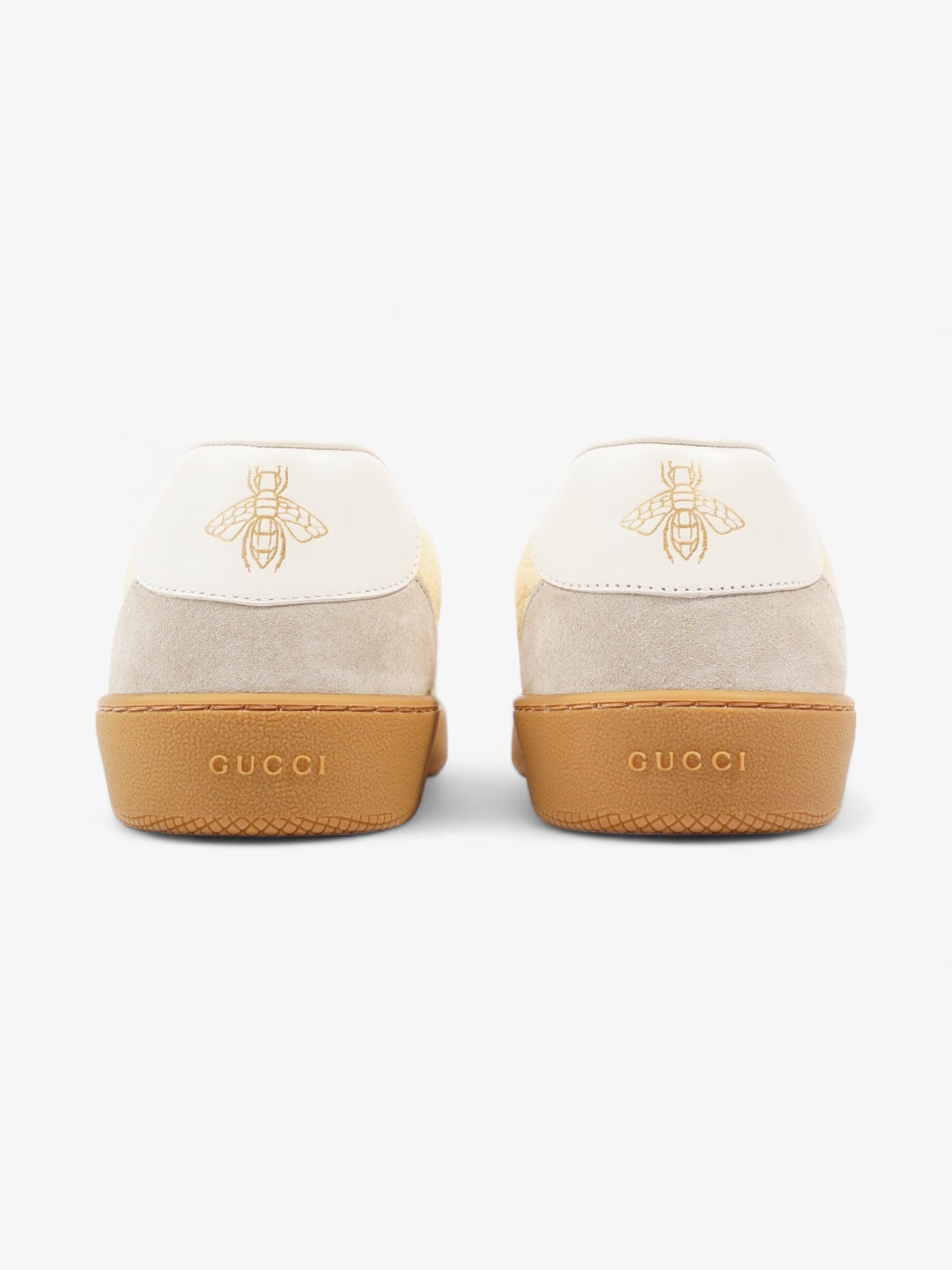 Gucci G74 Sneakers Yellow / White / Green Leather EU 44 UK 10