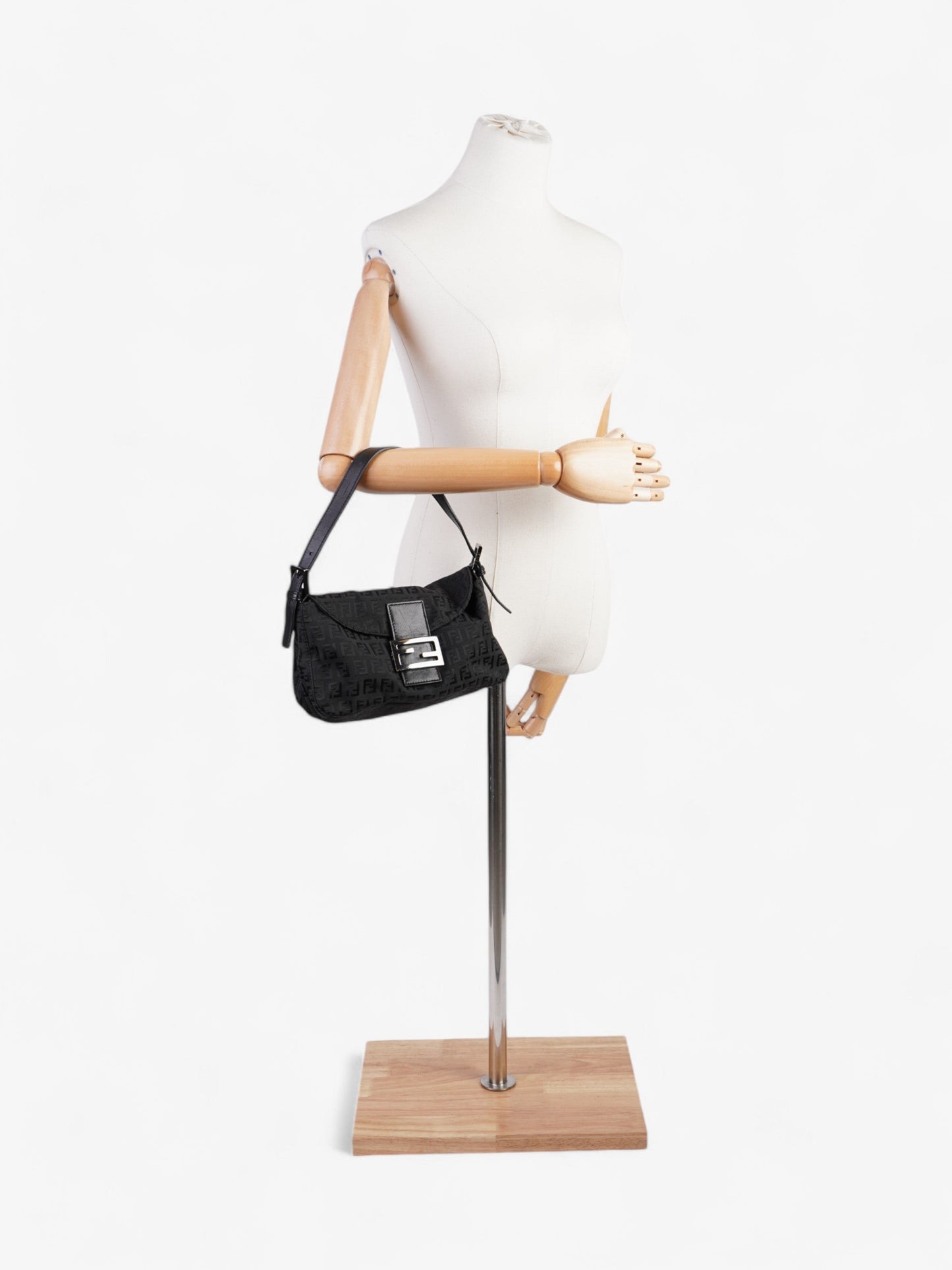 Fendi Baguette Black Canvas