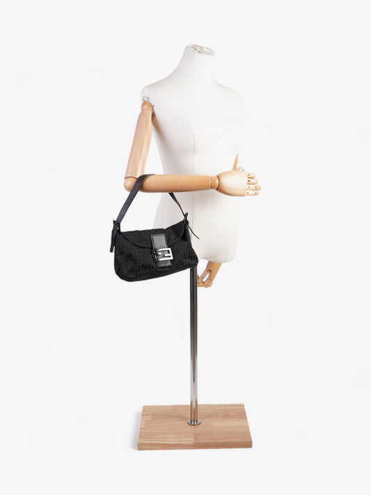 Fendi Baguette Black Canvas