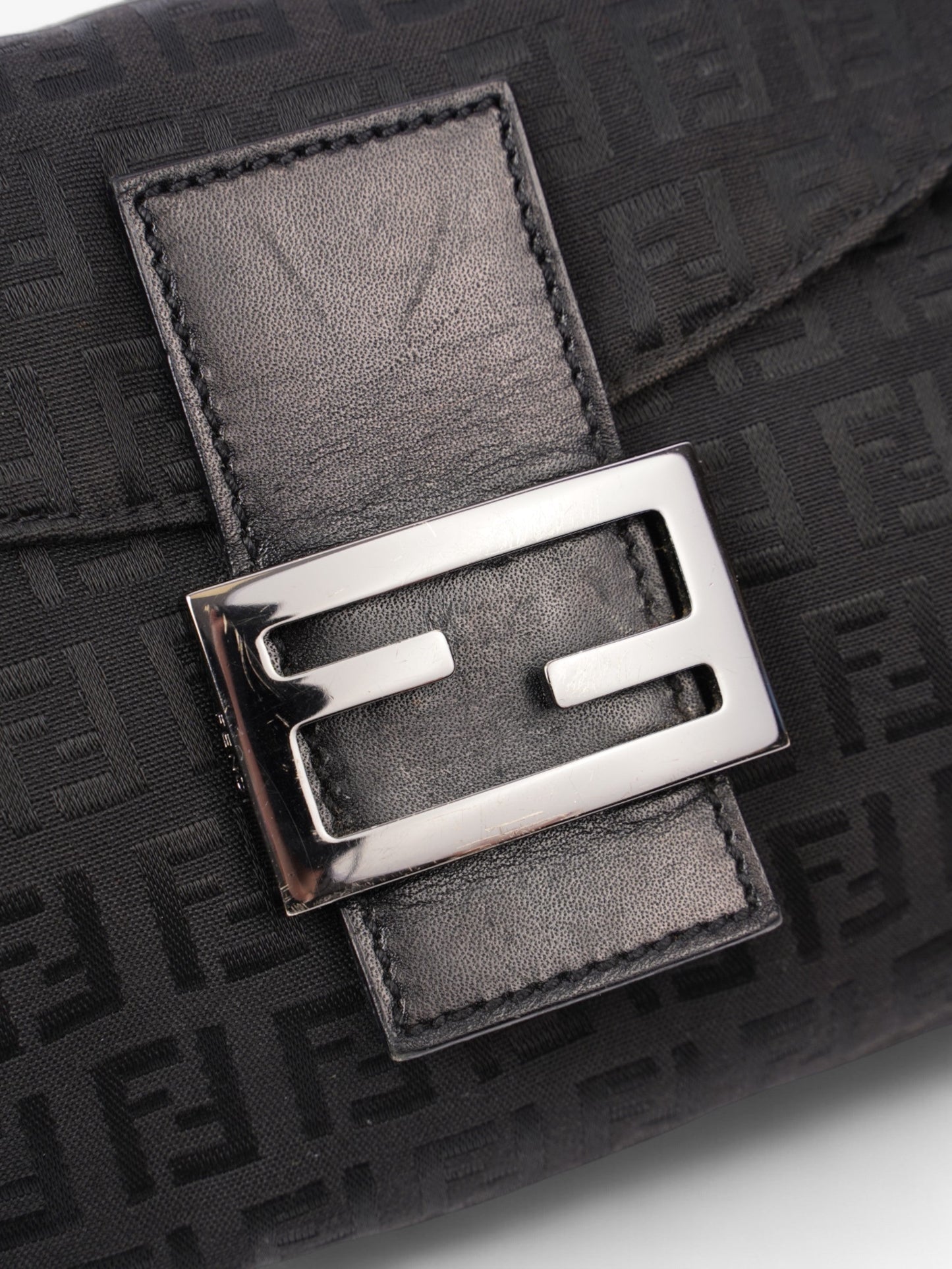 Fendi Baguette Black Canvas